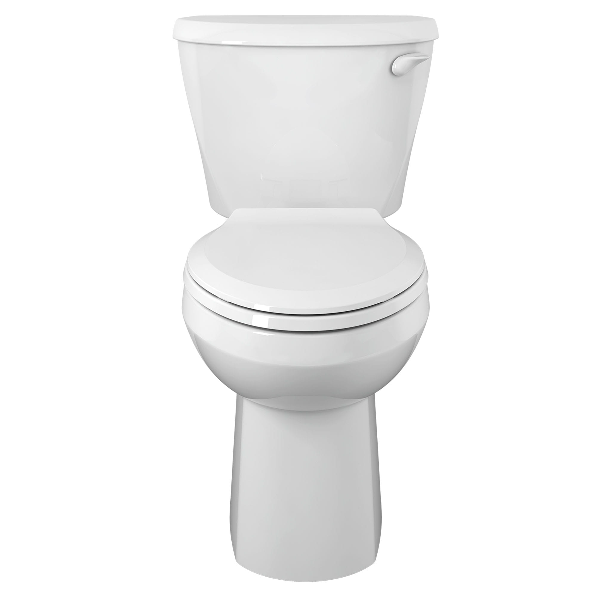 Toilette Colony, 2 pièces, 1,28 gpc/4,8 lpc, à cuvette allongée à hauteur de chaise, sans siège, levier de déclenchement à droite, sans siège